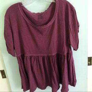 Free People peplum shirt